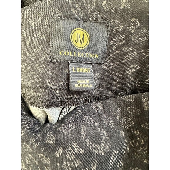 JM Collection Womens Printed Pull-On Slim Leg Pants Tummy Control L Short - Picture 4 of 5